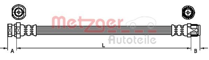 METZGER Bremsschlauch 4110213