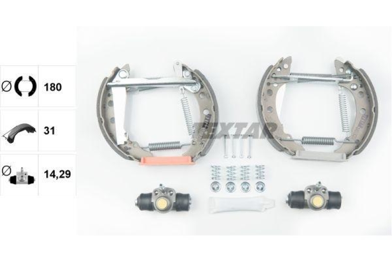 TEXTAR Bremsbackensatz Shoe Kit Pro 84018201