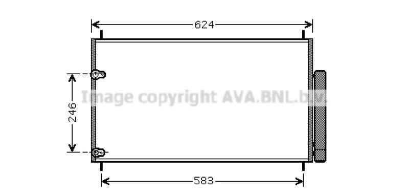 AVA QUALITY COOLING Condenser, air conditioning