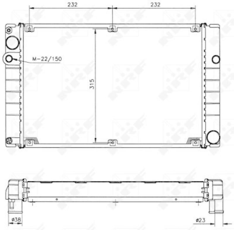 NRF Radiator, engine cooling