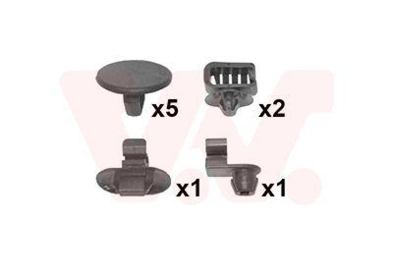 VAN WEZEL Mounting Kit, bonnet