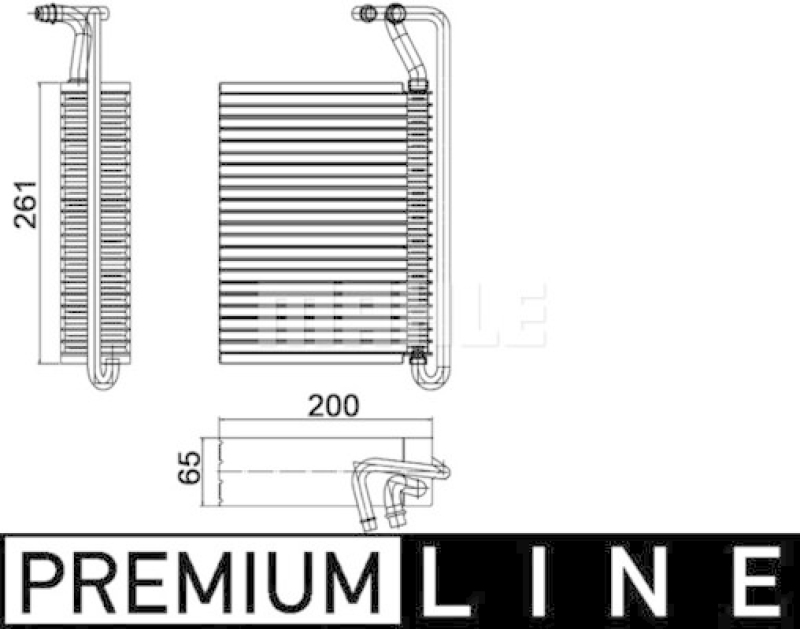 MAHLE Evaporator, air conditioning BEHR *** PREMIUM LINE ***