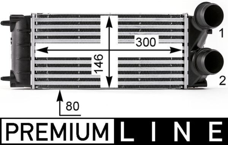 MAHLE Ladeluftkühler BEHR *** PREMIUM LINE ***