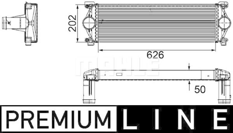 MAHLE Ladeluftkühler BEHR *** PREMIUM LINE ***