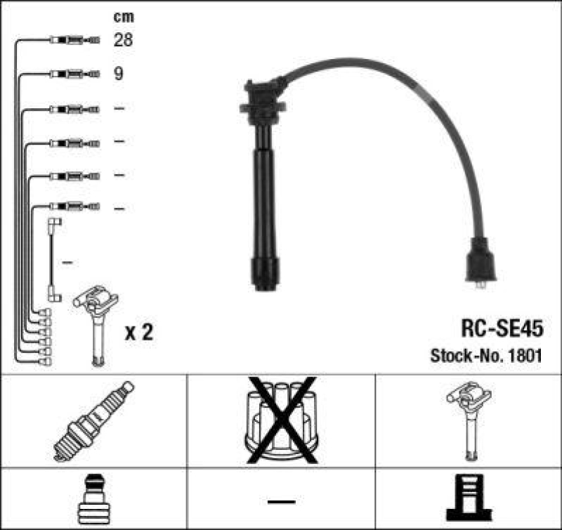 NGK Ignition Cable Kit