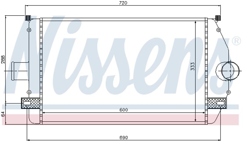 NISSENS Intercooler, charger