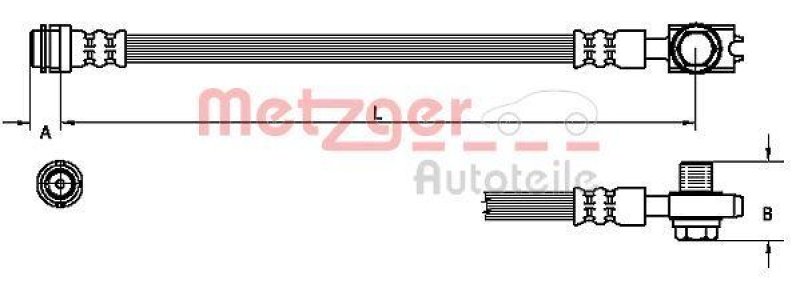METZGER Bremsschlauch 4110246