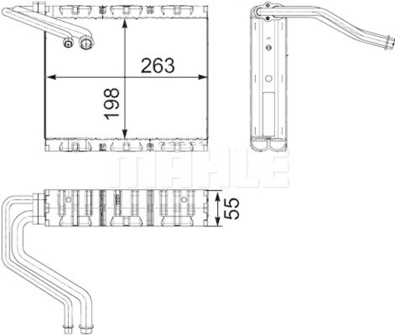 MAHLE Evaporator, air conditioning BEHR *** PREMIUM LINE ***