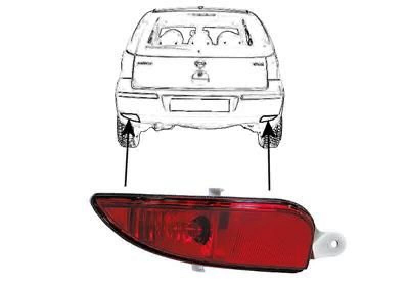 VAN WEZEL Rear Fog Light