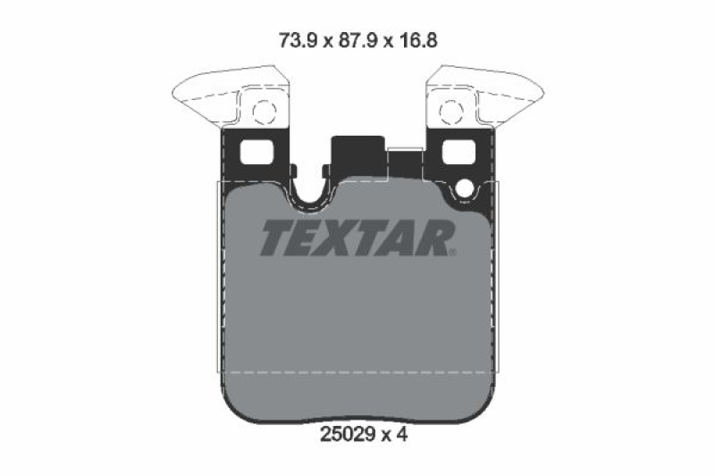 TEXTAR Bremsbelagsatz, Scheibenbremse 2502901
