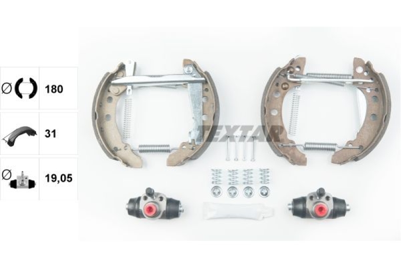 TEXTAR Brake Shoe Set Shoe Kit Pro