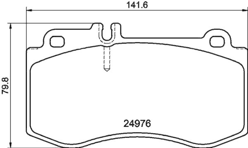 HELLA Brake Pad Set, disc brake