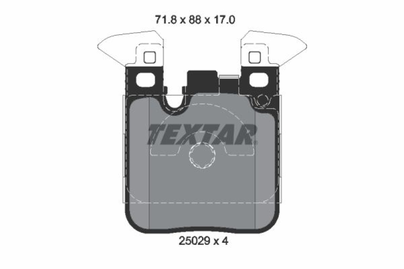 TEXTAR Bremsbelagsatz, Scheibenbremse Q+