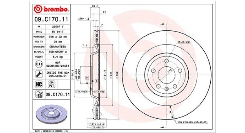 MAGNETI MARELLI Bremsscheibe