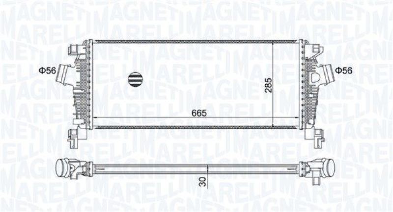 MAGNETI MARELLI Ladeluftkühler