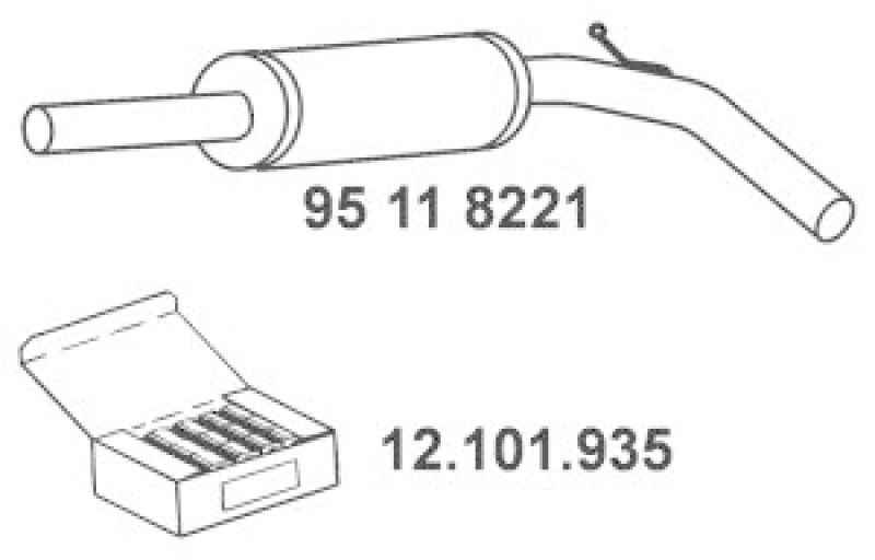 EBERSPÄCHER Mittelschalldämpfer