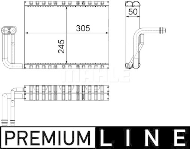 MAHLE Verdampfer, Klimaanlage BEHR *** PREMIUM LINE ***