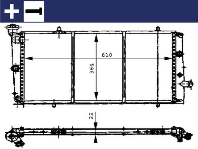 MAHLE Radiator, engine cooling BEHR