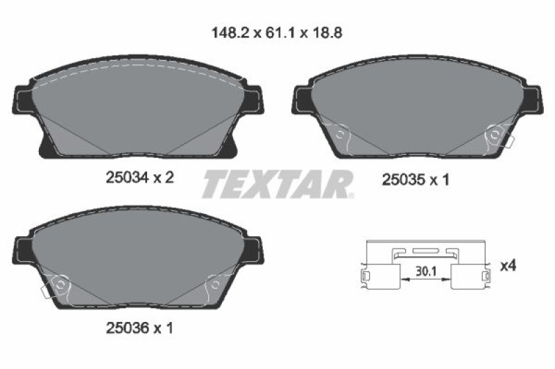 Textar Bremsscheiben + Textar Bremsbeläge