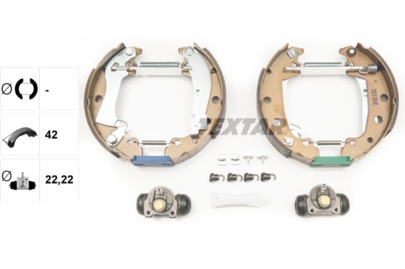 TEXTAR Brake Shoe Set Shoe Kit Pro