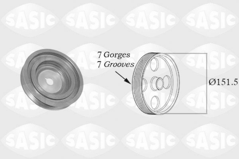 SASIC Belt Pulley, crankshaft