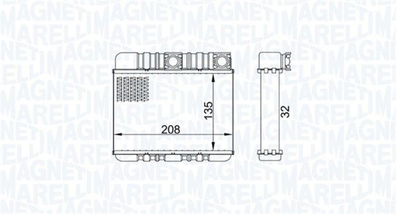 MAGNETI MARELLI Wärmetauscher, Innenraumheizung