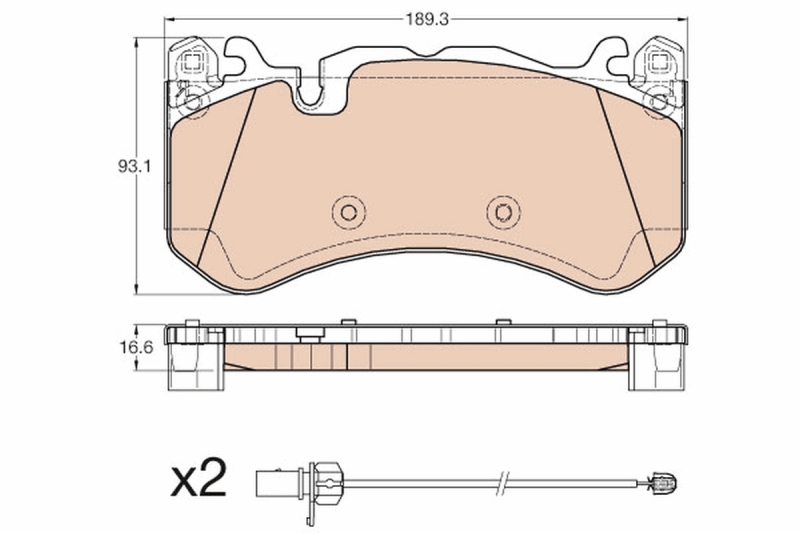 TRW Brake Pad Set, disc brake