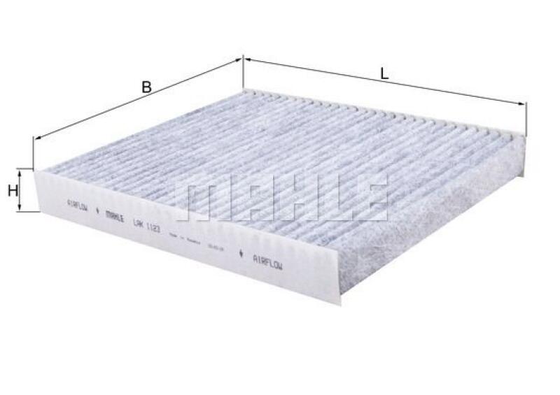 MAHLE Filter, Innenraumluft LAK 1123