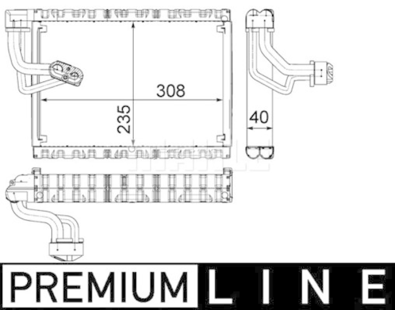 MAHLE Verdampfer, Klimaanlage BEHR *** PREMIUM LINE ***
