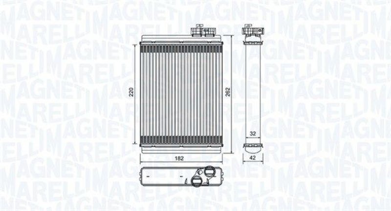 MAGNETI MARELLI Heat Exchanger, interior heating