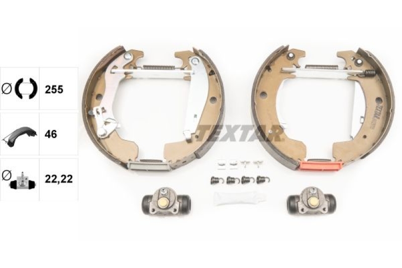 TEXTAR Bremsbackensatz Shoe Kit Pro 84029700