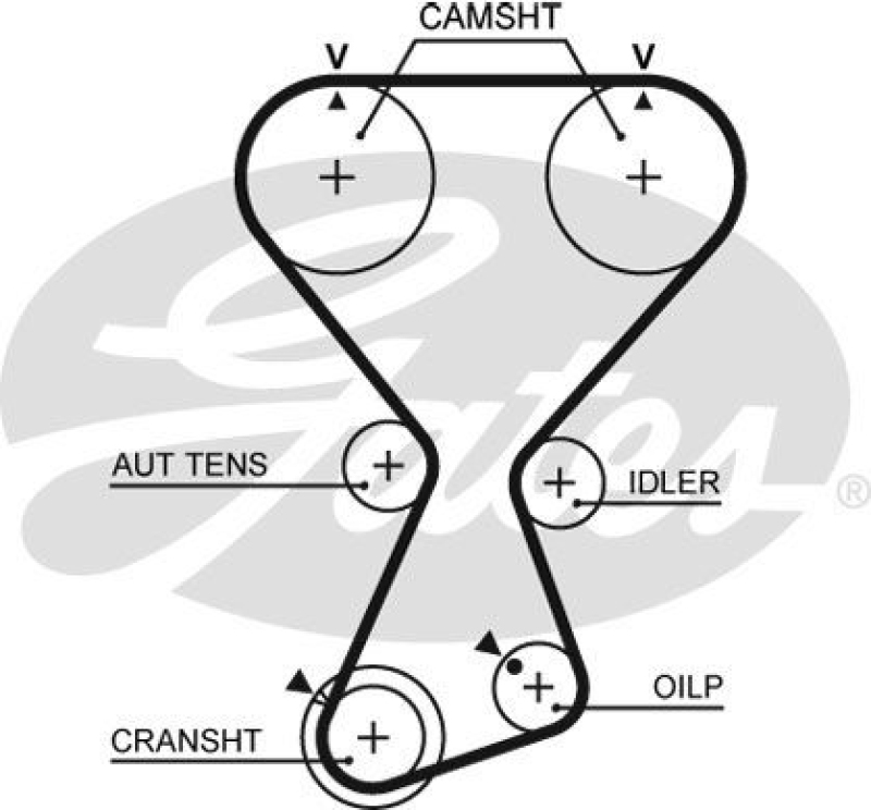 GATES Timing Belt PowerGrip®