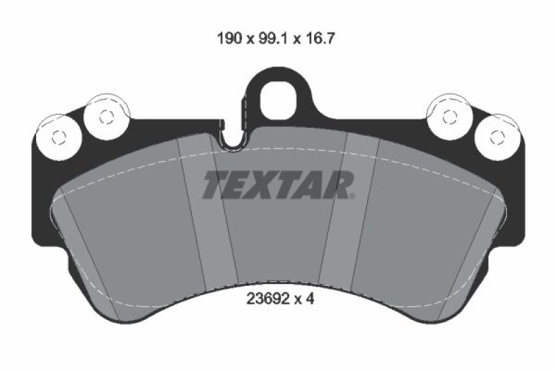 TEXTAR Bremsbelagsatz, Scheibenbremse epad