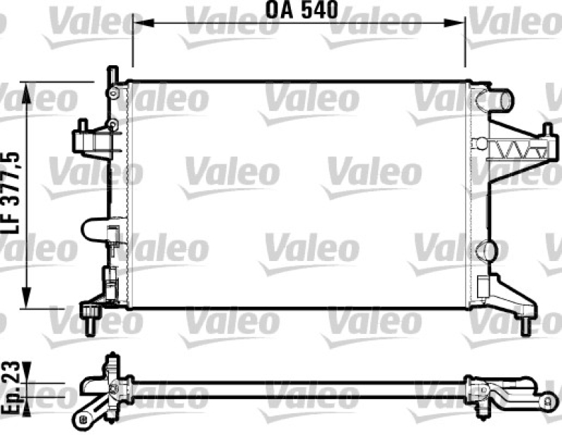 VALEO Radiator, engine cooling