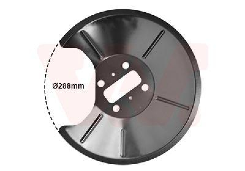 VAN WEZEL Spritzblech, Bremsscheibe 1825372