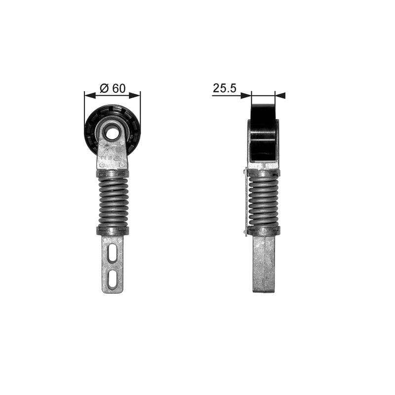 GATES Spannrolle, Keilrippenriemen DriveAlign®