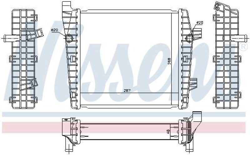 NISSENS Low Temperature Cooler, intercooler