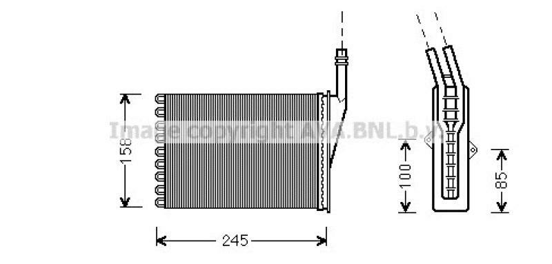 AVA QUALITY COOLING Wärmetauscher, Innenraumheizung