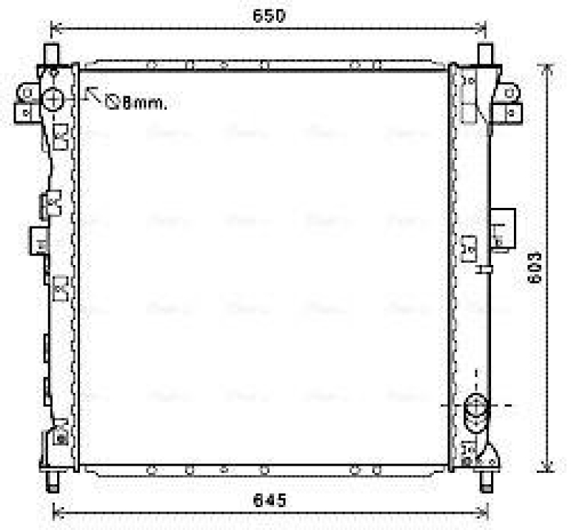 AVA QUALITY COOLING Radiator, engine cooling