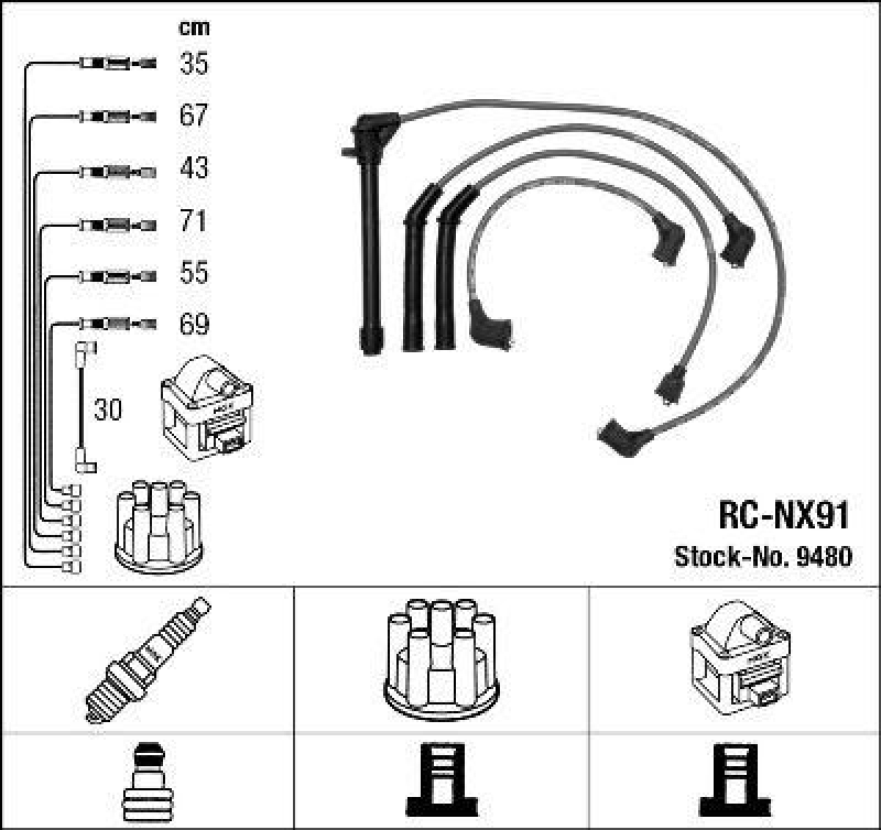 NGK Ignition Cable Kit