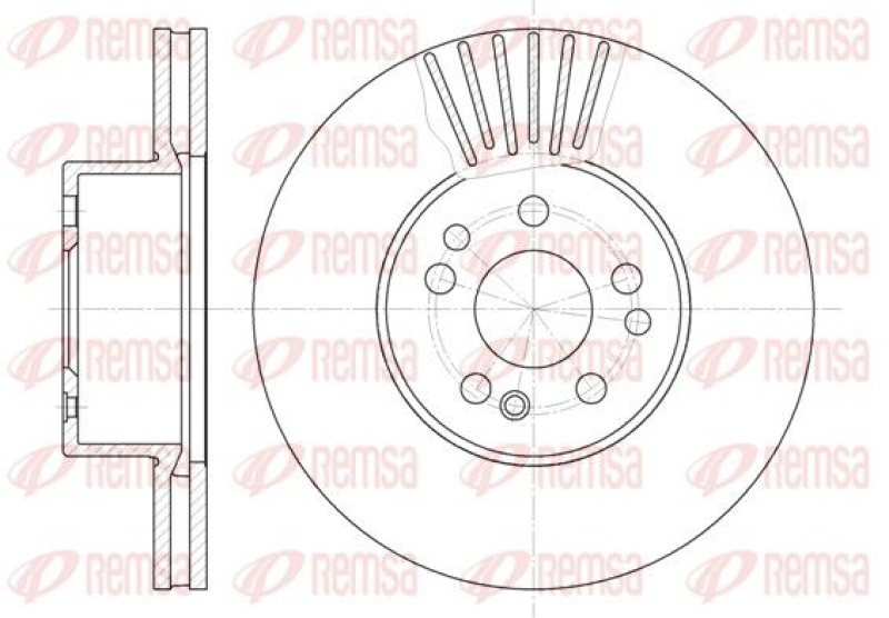 2x REMSA Brake Disc