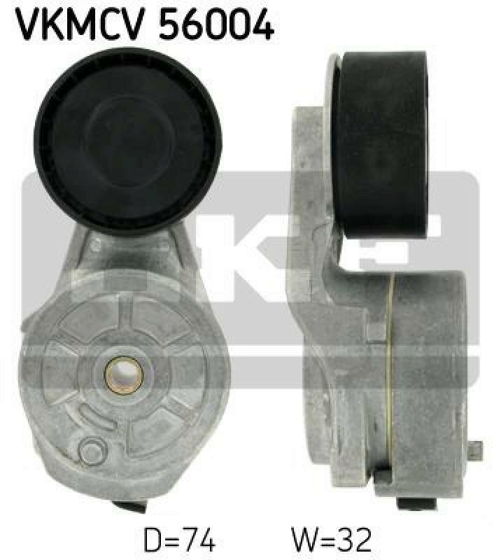 SKF Tensioner Pulley, v-ribbed belt