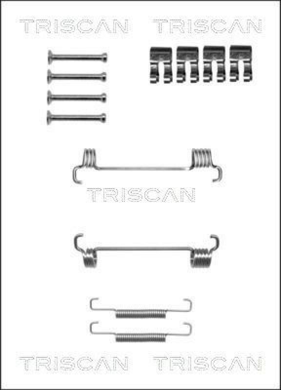 TRISCAN Accessory Kit, parking brake shoes