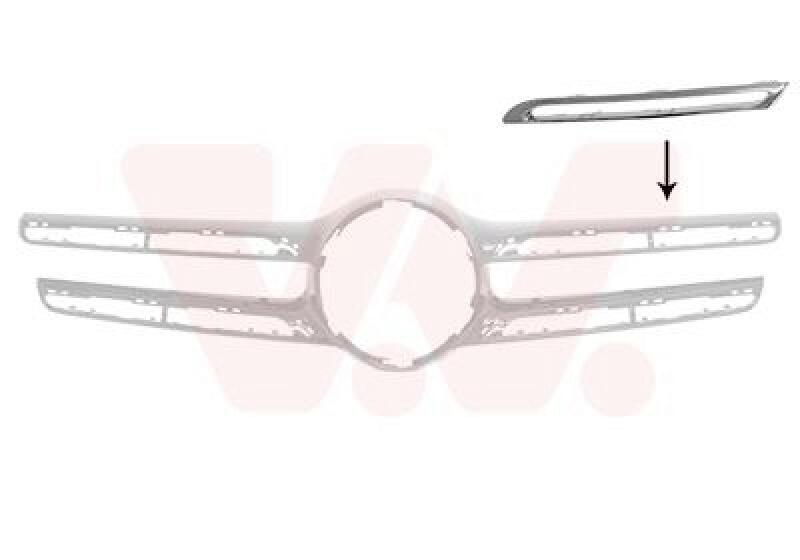 VAN WEZEL Zier-/Schutzleiste, Kühlergitter
