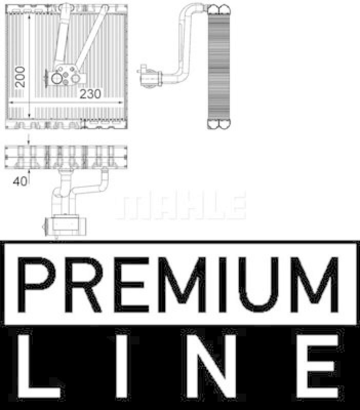 MAHLE Evaporator, air conditioning BEHR *** PREMIUM LINE ***