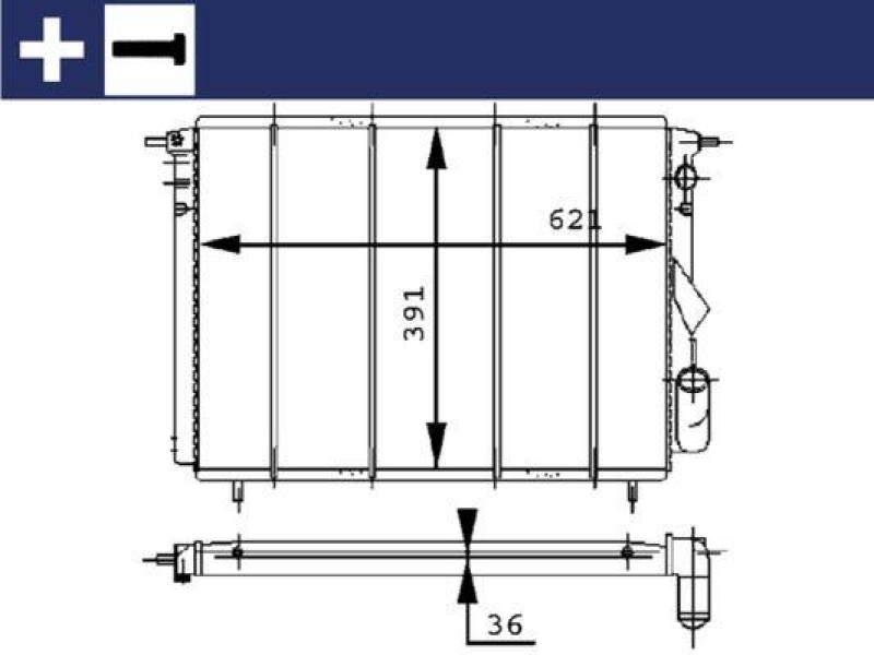 MAHLE K&uuml;hler, Motork&uuml;hlung BEHR CR 452 000S