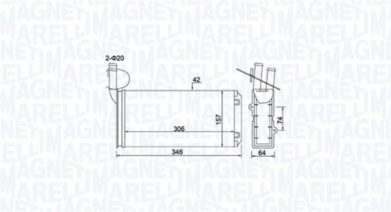 MAGNETI MARELLI Wärmetauscher, Innenraumheizung