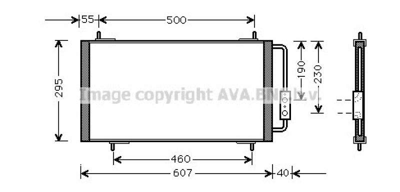 AVA QUALITY COOLING Condenser, air conditioning