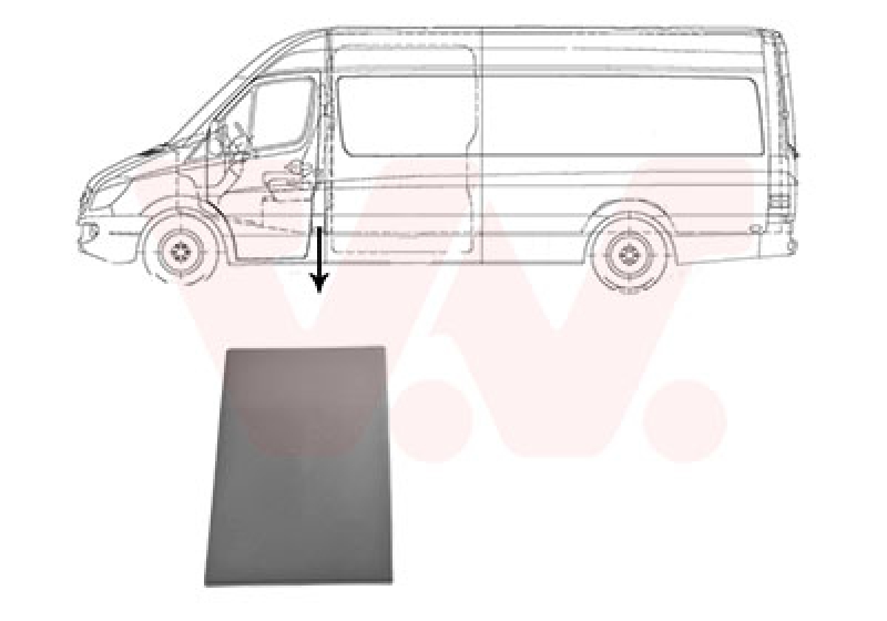 VAN WEZEL Trim/Protection Strip, side panel