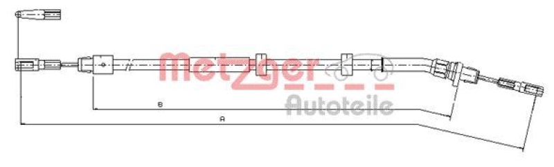 METZGER Cable Pull, parking brake